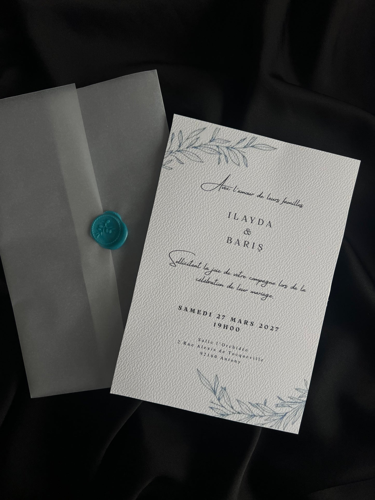 Faire-part de Mariage - Éclat d'Azur SEDesigns