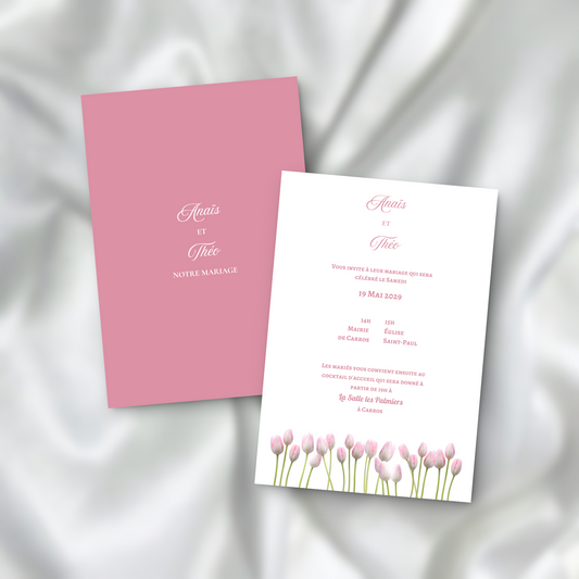 Faire-part de Mariage Élégance Florale SEDesigns