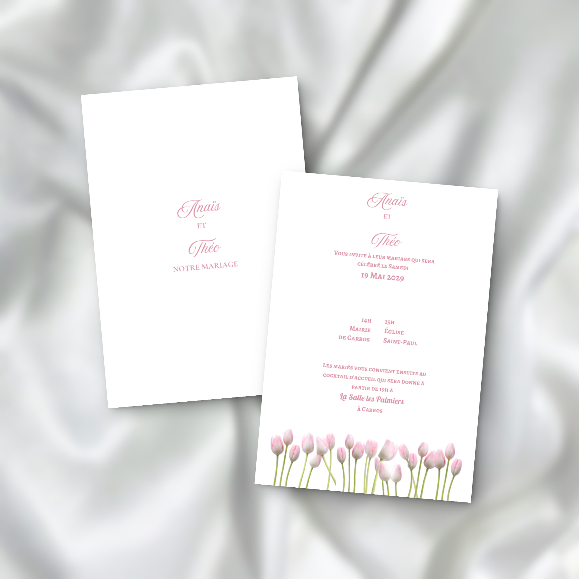 Faire-part de Mariage Élégance Florale SEDesigns