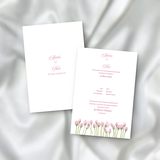 Faire-part de Mariage Élégance Florale SEDesigns