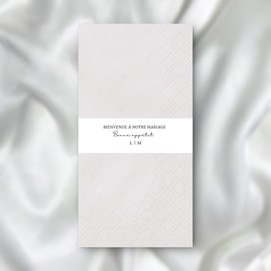 Rond de serviette en papier FR SEDesigns