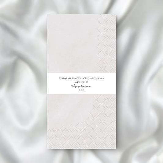 Rond de serviette en papier TR SEDesigns